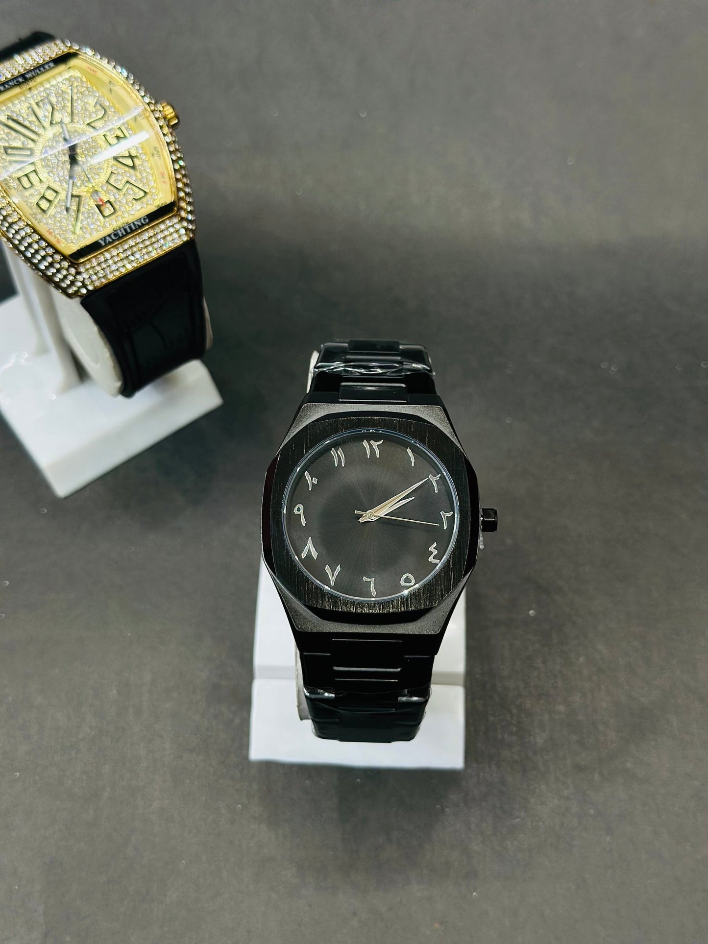 Men’s Black Arabic Dial Luxury Watch – Stylish & Durable