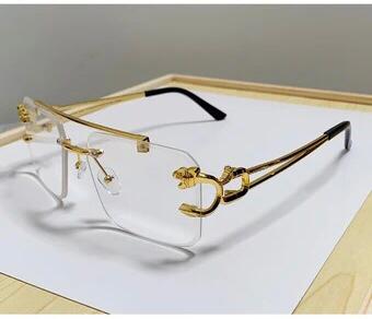 Golden Transparent Sunglasses