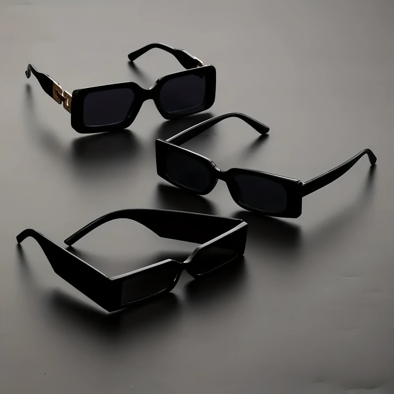 Black Rectangular Sunglasses