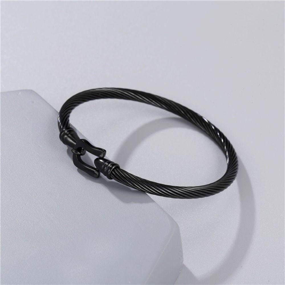 Black Wire Bracelet