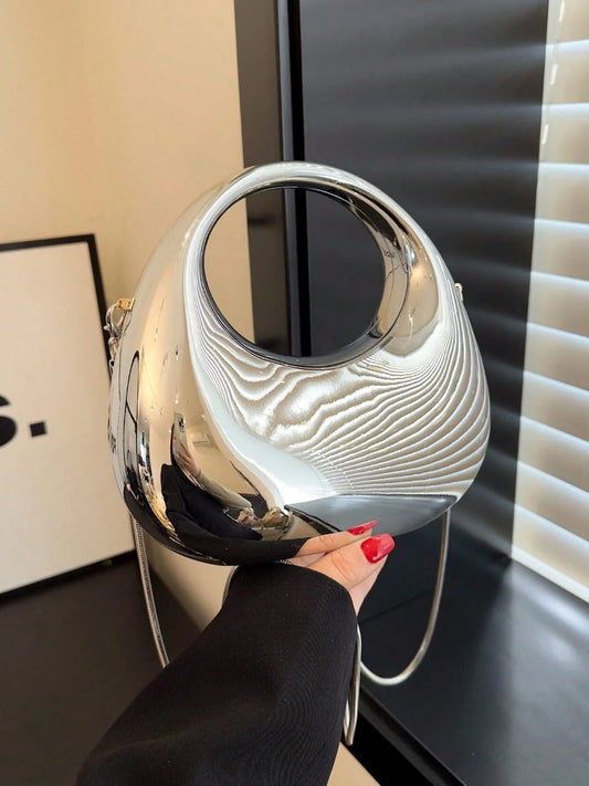 Silver Acrylic Moon Box