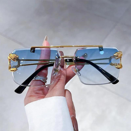 Stylish Gold Framed Sunglasses