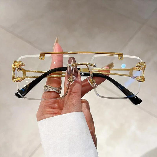 Golden Transparent Sunglasses