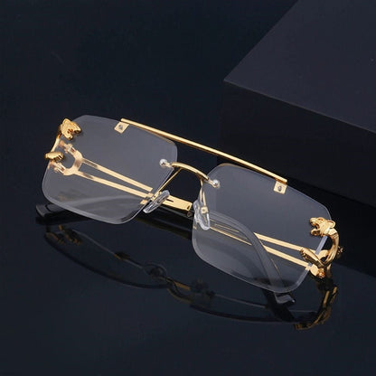 Golden Transparent Sunglasses