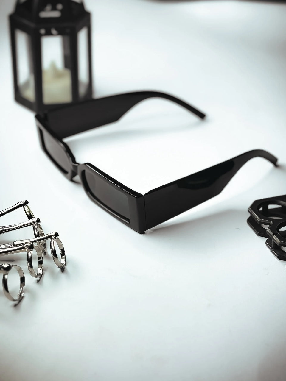 Black Rectangular Sunglasses