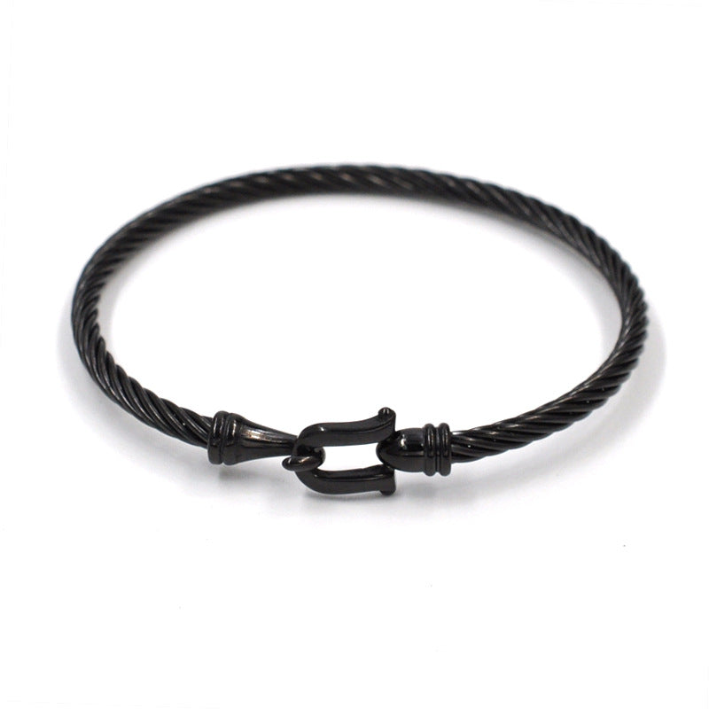 Black Wire Bracelet