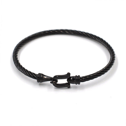Black Wire Bracelet