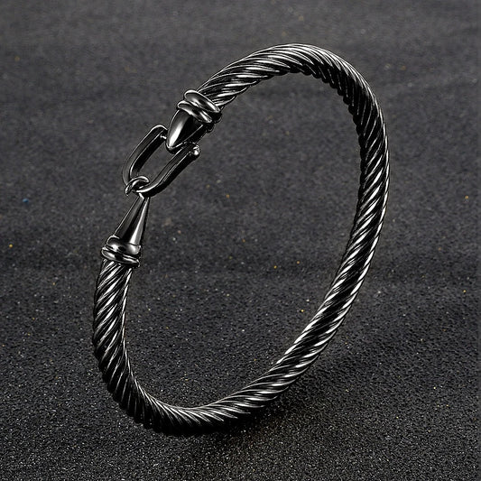 Black Wire Bracelet