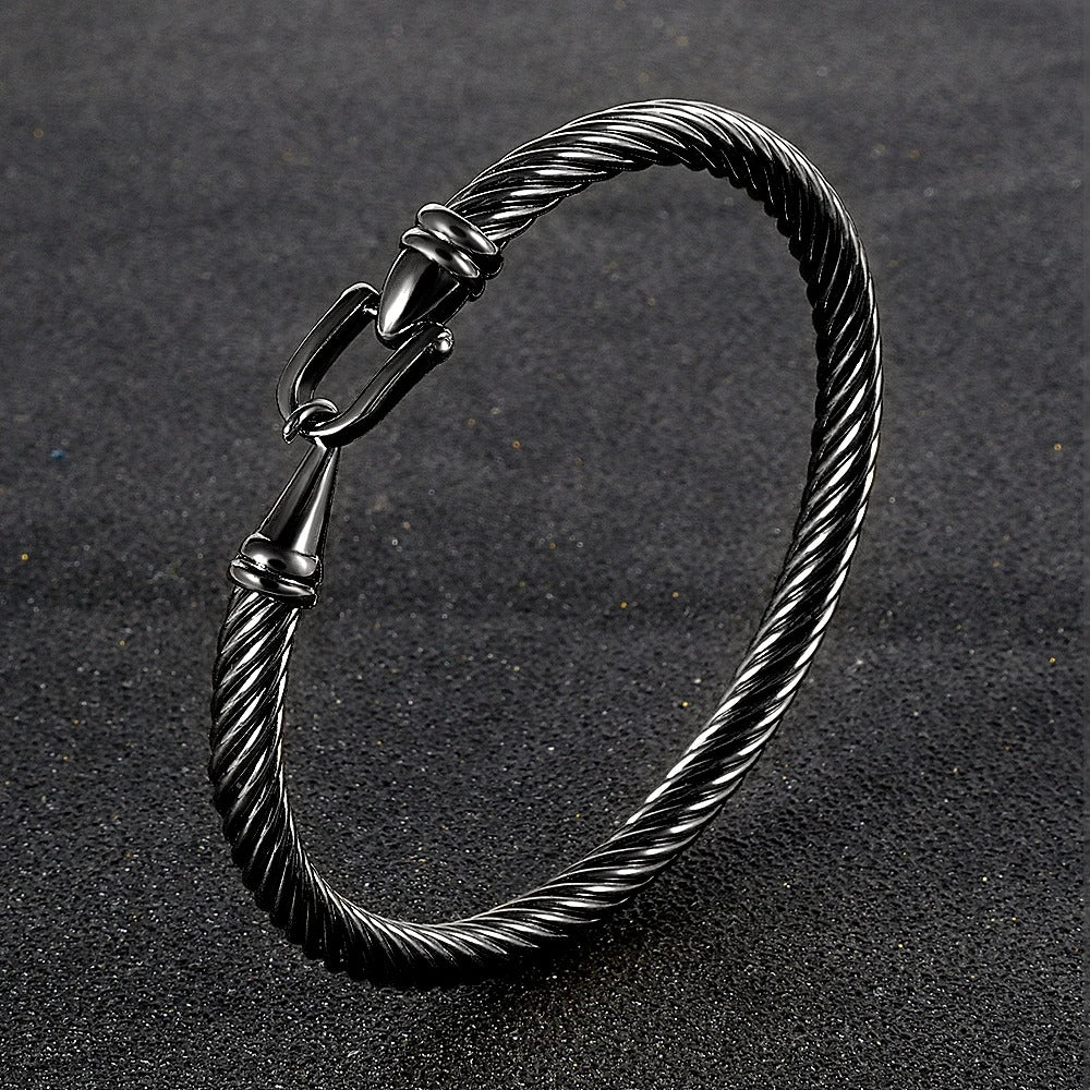 Black Wire Bracelet
