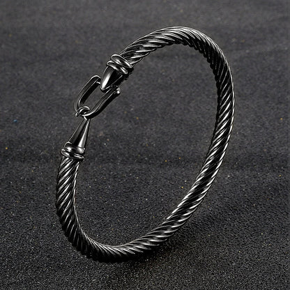 Black Wire Bracelet
