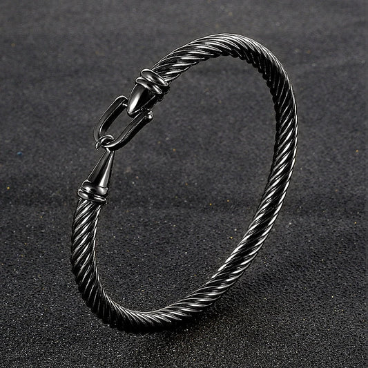 Black Wire Bracelet