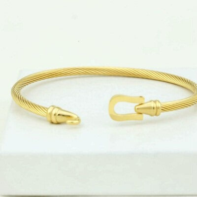 Golden Wire Bracelet