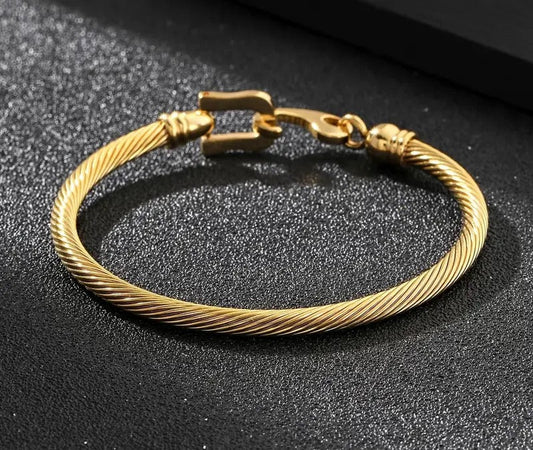 Golden Wire Bracelet
